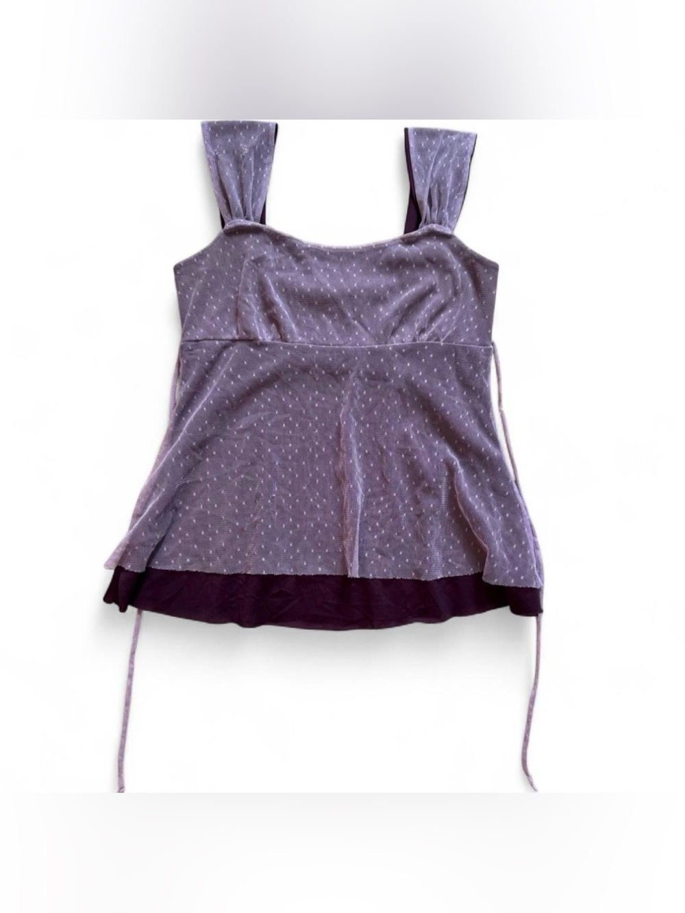 Y2K mesh babydoll blouse